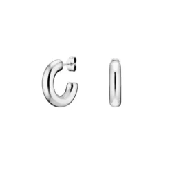 Rosefield Ohrringe-Medium Hoop Silver Ohrringe - JESHS-J934