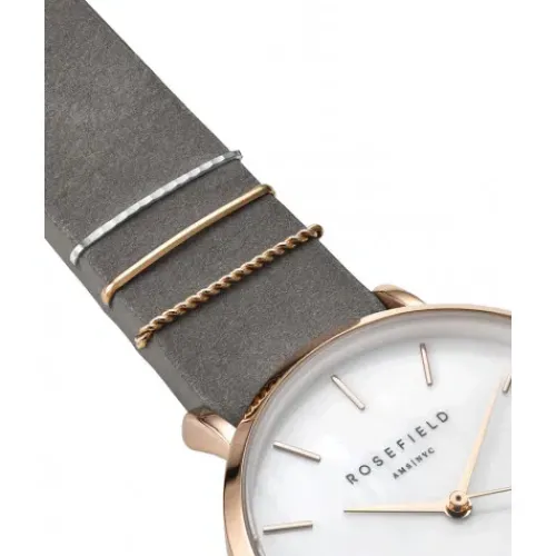 Rosefield Lederarmband-The West Village (33 mm) - WEGR-W75