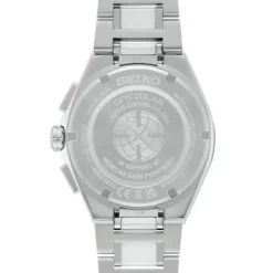 Seiko Metallarmband-Astron GPS Solar Dual Time Chronograph Médecins Sans Frontières Limited Edition - SSH173J1