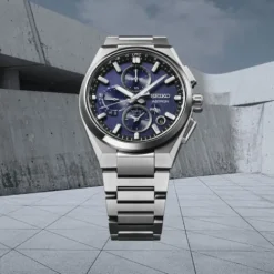 Seiko Metallarmband-Astron GPS Solar Dual Time Chronograph - SSH161J1