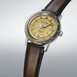 Seiko Lederarmband-Presage 60s Style Automatic - SRPL75J1