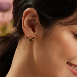 Seinerzeit Ohrringe-Bommel Bienen Ohrstecker - SZA-2960-422