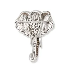 Seinerzeit Anhänger-Kumba Elefanten Anhänger/Brosche - SZA-3990-416