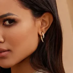 Seinerzeit Ohrringe-Shine Elfenbein Ohrstecker - SZA-2960-418