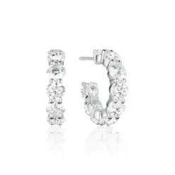 Sif Jakobs Ohrringe-Belluno Creolen - SJ-E42115-CZ-SS