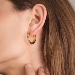 Sif Jakobs Ohrringe-Carrara Pianura Grande Ohrringe - SJ-E2472-YG