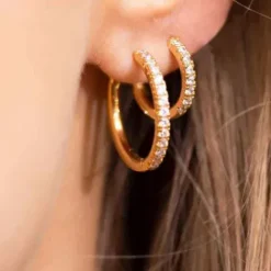 Sif Jakobs Ohrringe-Ellera Medio Ohrringe  - SJ-E2859-CZ(YG)