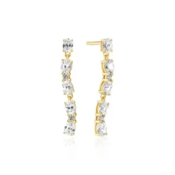 Sif Jakobs Ohrringe-Ellera Ovale Sette Ohrringe - SJ-E2417-CZ-YG