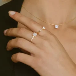 Sif Jakobs Ringe-Ellera Quadrato Ring - SJ-R42280-CZ-YG