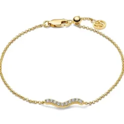 Sif Jakobs Armbänder-Ellera Waves Armband - SJ-B3859-CZ-YG