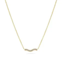 Sif Jakobs Halsketten-Ellera Waves Halskette - SJ-N3859-CZ-YG