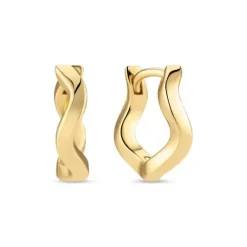 Sif Jakobs Ohrringe-Ellera Waves Medio Pianura Ohrringe - SJ-E3859-YG