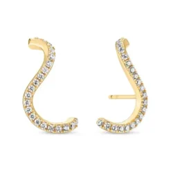 Sif Jakobs Ohrringe-Ellera Waves Ohrstecker - SJ-E3890-CZ-YG