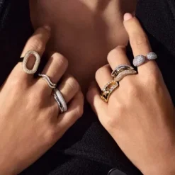 Sif Jakobs Ringe-Ellera Waves Ring - SJ-R3869-CZ