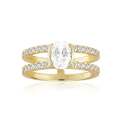Sif Jakobs Ringe-Ellisse Carezza Piccolo Ring - SJ-R2357-CZ-YG