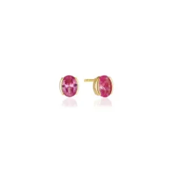 Sif Jakobs Ohrringe-Ellisse Carezza Ohrstecker - SJ-E2350-PKCZ-YG