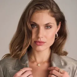 Sif Jakobs Ohrringe-Ellisse Grande Creolen - SJ-E2330-CZ-YG