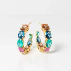 Sif Jakobs Ohrringe-Ellisse Grande Creolen - SJ-E2330-XCZ-YG