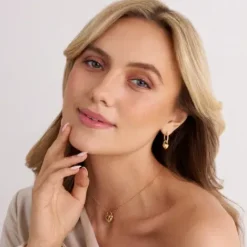 Sif Jakobs (Kette mit) Herz-Julia Creolen - SJ-E2612-CZ-YG