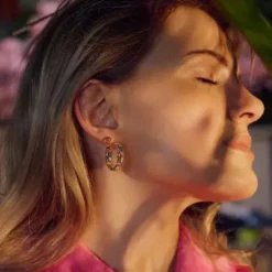 Sif Jakobs Ohrringe-Livigno Grande Creolen - SJ-E2364-XCZ-YG