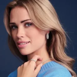 Sif Jakobs Ohrringe-Livigno Piccolo Creolen - SJ-E2364-CZ