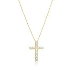 Sif Jakobs (Kette mit) Kreuz-Roccanova Croce Halskette - SJ-N2396-CZ-YG