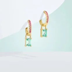 Sif Jakobs Ohrringe-Roccanova Ohrringe - SJ-E42253-TQPK-YG