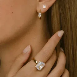 Sif Jakobs Ohrringe-Roccanova Piccolo Ohrstecker - SJ-E42250-CZ-YG