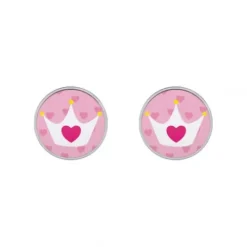 Studex (Kette mit) Herz-Sensitive Ohrstecker Krone - STX-11181P