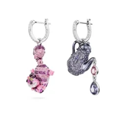 Swarovski Ohrringe-Alice in Wonderland Drop Ohrhänger Katze und Teekanne - 5682806