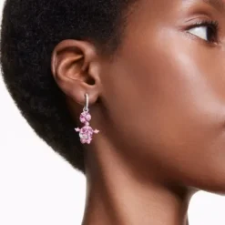 Swarovski Ohrringe-Alice in Wonderland Drop Ohrhänger Katze und Teekanne - 5682806