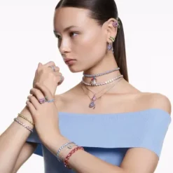 Swarovski Ohrringe-Alice in Wonderland Drop Ohrhänger Katze und Teekanne - 5682806