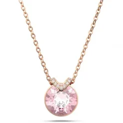 Swarovski Halsketten-Bella V Halskette Rundschliff Rosa Roségold - 5662088
