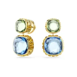 Swarovski Ohrringe-Chroma Drop Ohrhänger Kissenschliff Mehrfarbig Gold - 5692492