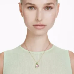 Swarovski Halsketten-Chroma Halskette Kissenschliff Mehrfarbig Gold - 5692496