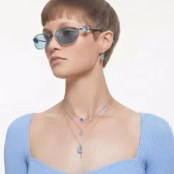 Swarovski Ohrringe-Constella Drop Ohrhänger Oval Schliff Blau - 5671817