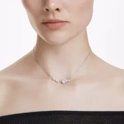 Swarovski Halsketten-Constella Halskette Kristallperle Rundschliffe Weiss - 5705626