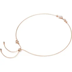 Swarovski Halsketten-Constella Halskette Kristallperle Rundschliffe Weiss Roségold Legierungsschicht - 5729504