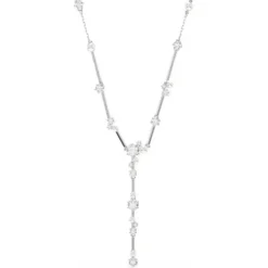 Swarovski Halsketten-Constella Y Halskette Kristallperle Rundschliffe Weiss - 5711830