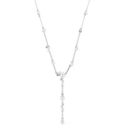 Swarovski Halsketten-Constella Y Halskette Kristallperle Rundschliffe Weiss - 5711830
