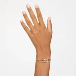 Swarovski Armbänder-Dextera Armband Pavé Gemischte Glieder Weiss Gold