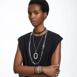 Swarovski Armbänder-Dextera Armreif Achteckform Schwarz