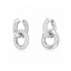 Swarovski Ohrringe-Dextera Kreolen Verschlungener Reif Weiss - 5671807