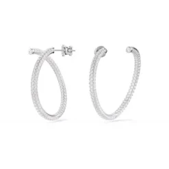Swarovski Ohrringe-Dextera Kreolen Rundschliff Weiss - 5695939
