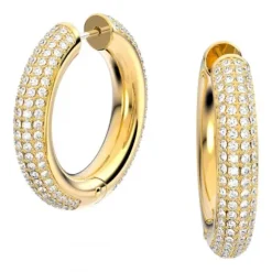 Swarovski Ohrringe-Dextera Kreolen Mittel Weiss Gold - 5618305