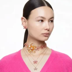 Swarovski Ohrringe-Florere Ohrstecker Blume Rosa Gold - 5656635