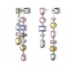 Swarovski Ohrringe-Gema Drop Ohrhänger Asymmetrisches Design Verschiedene Schliffe Lang - 5656417