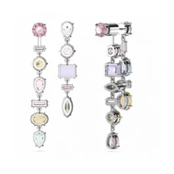 Swarovski Ohrringe-Gema Drop Ohrhänger Asymmetrisches Design Verschiedene Schliffe Lang - 5656417