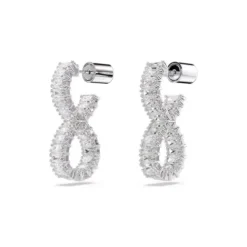 Swarovski Ohrringe-Hyperbola Kreolen Unendlichkeit Weiss - 5684047