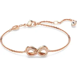 Swarovski Schmuck Set-Hyperbola Set Unendlichkeit Weiss Roségold - 5682483